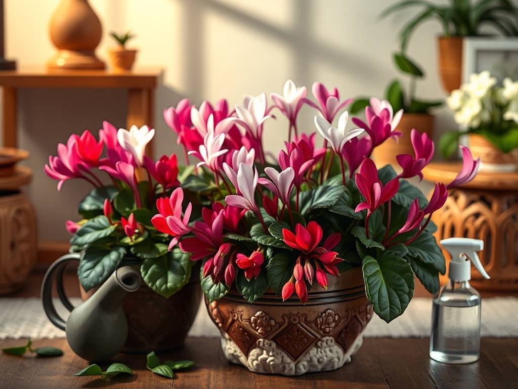 How to Care for Indoor Cyclamen: Rabbit-Ear Shaped Flowers with Rich, Vibrant Colors