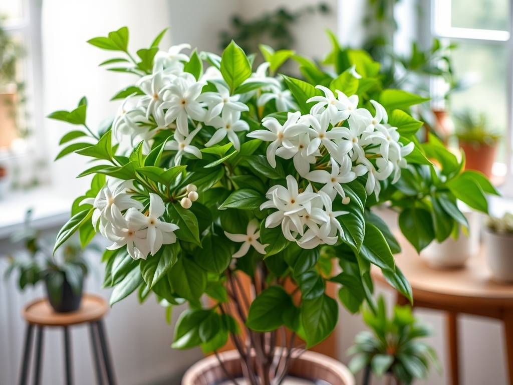 How to Grow Indoor Jasminum Well: White Flowers with Pure Fragrance, Abundant Blooms in Summer 