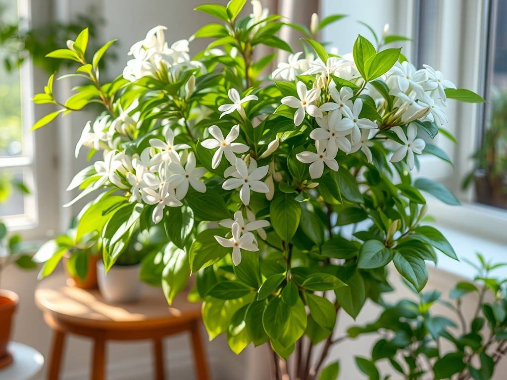 How to Grow Indoor Jasminum Well: White Flowers with Pure Fragrance, Abundant Blooms in Summer (1)