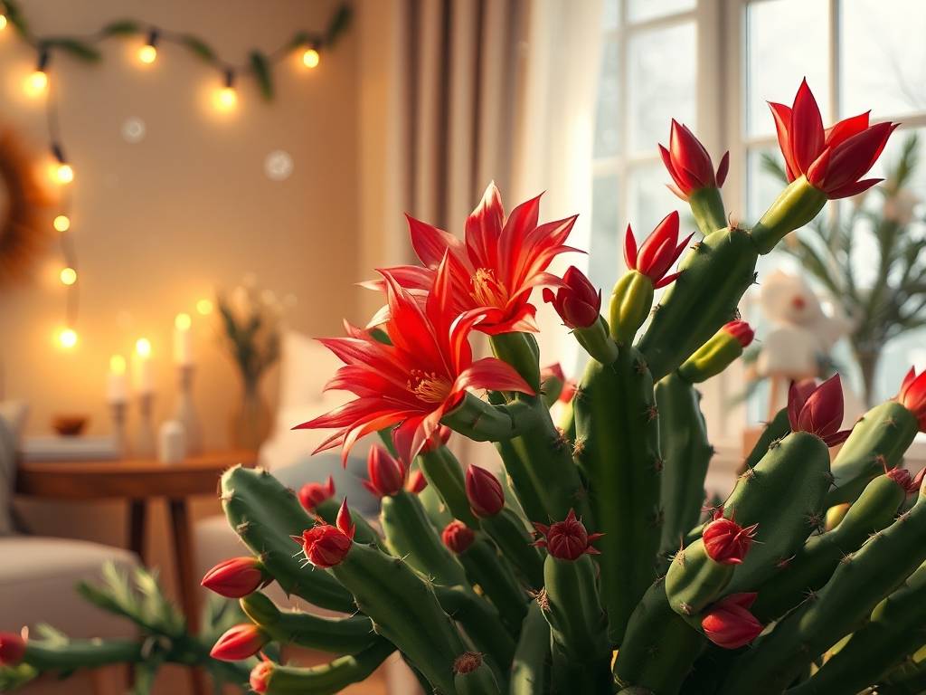 How to Grow Indoor Christmas Cactus Well: Blooms Between Winter and Spring, Segment Stems Resemble 
