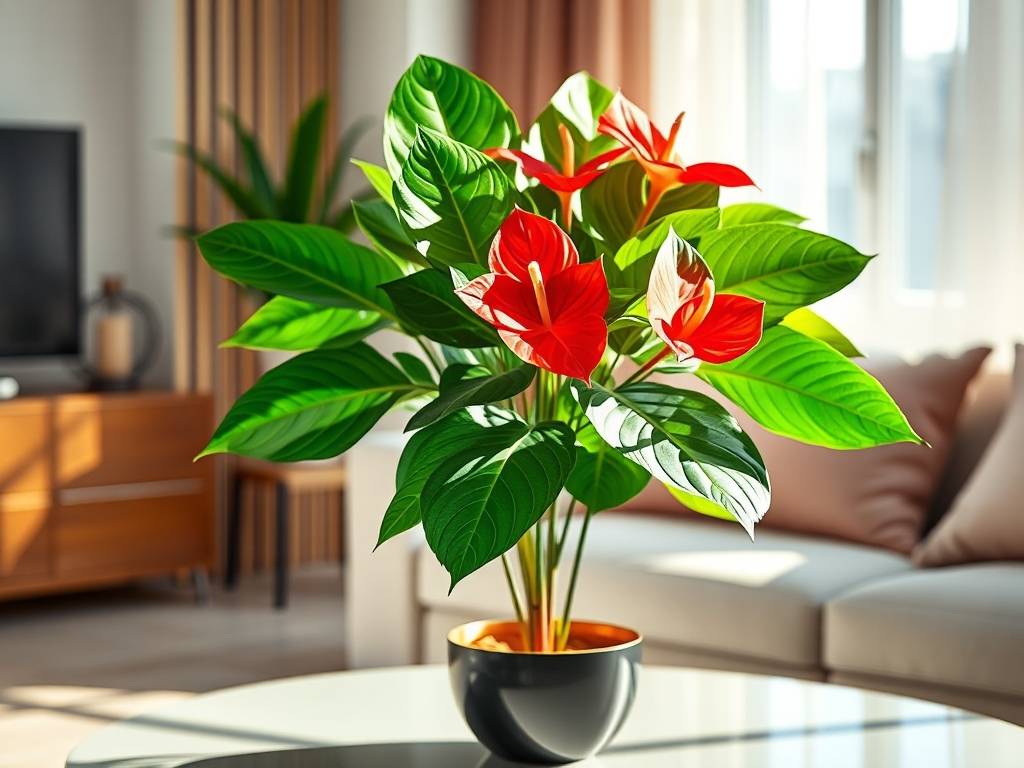  How to Grow Indoor Anthuriums Well: Flowers Red as Flames, Leaves Shiny as Jade(1)