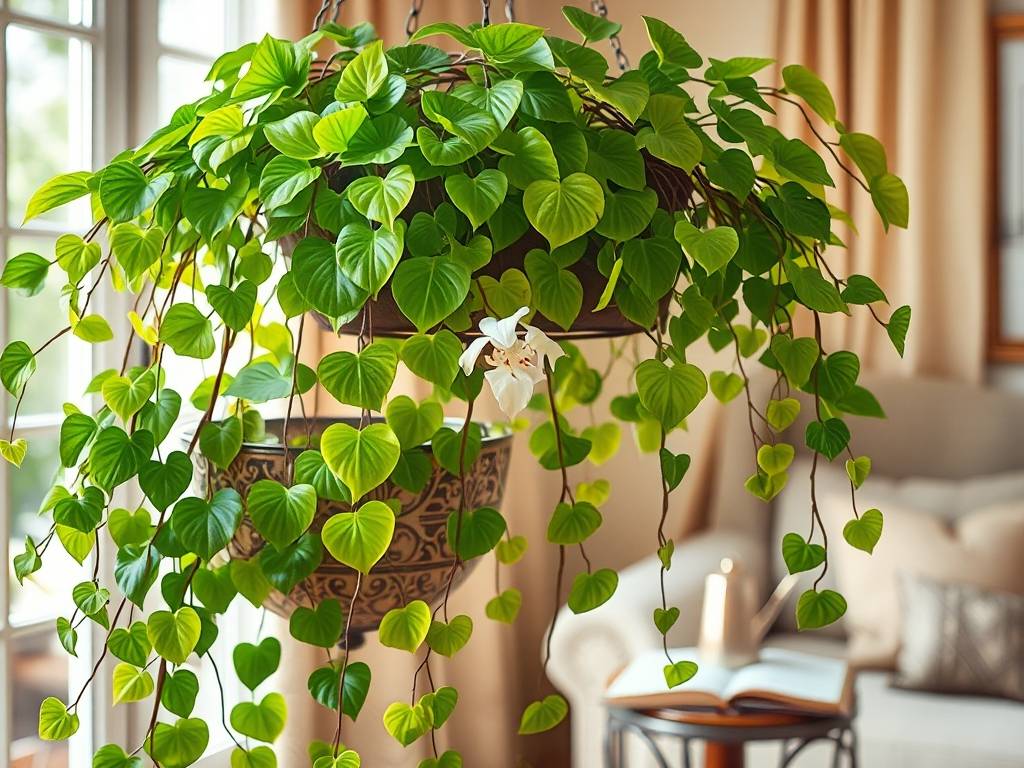How to Successfully Grow Pothos Indoors: Achieving Cascading Vines and Rare White Blooms