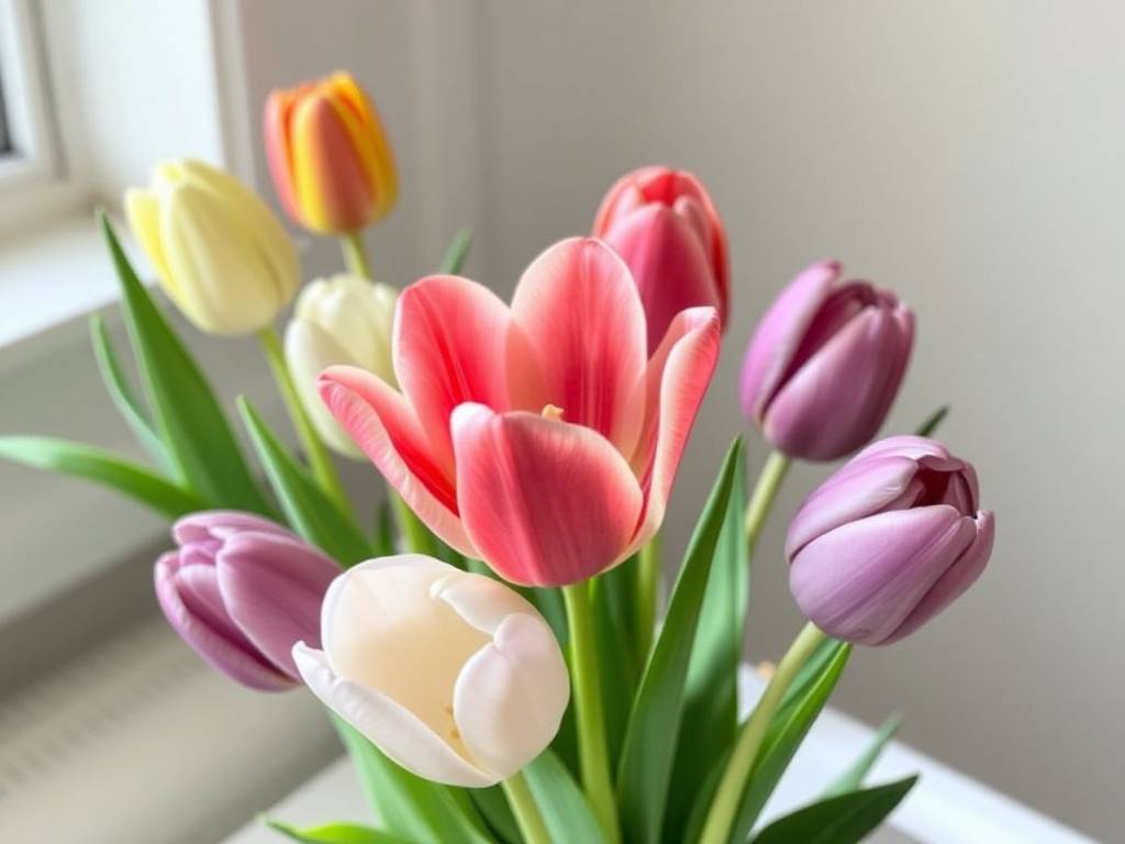How to Care for Indoor Tulips: Admire Elegant Blooms in a Rainbow of Colors(1)