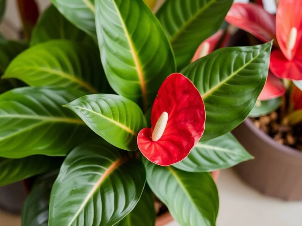 How to Care for Indoor Anthurium: Tips for Keeping Red Spathe Flowers and Leaves Vibrant(1)