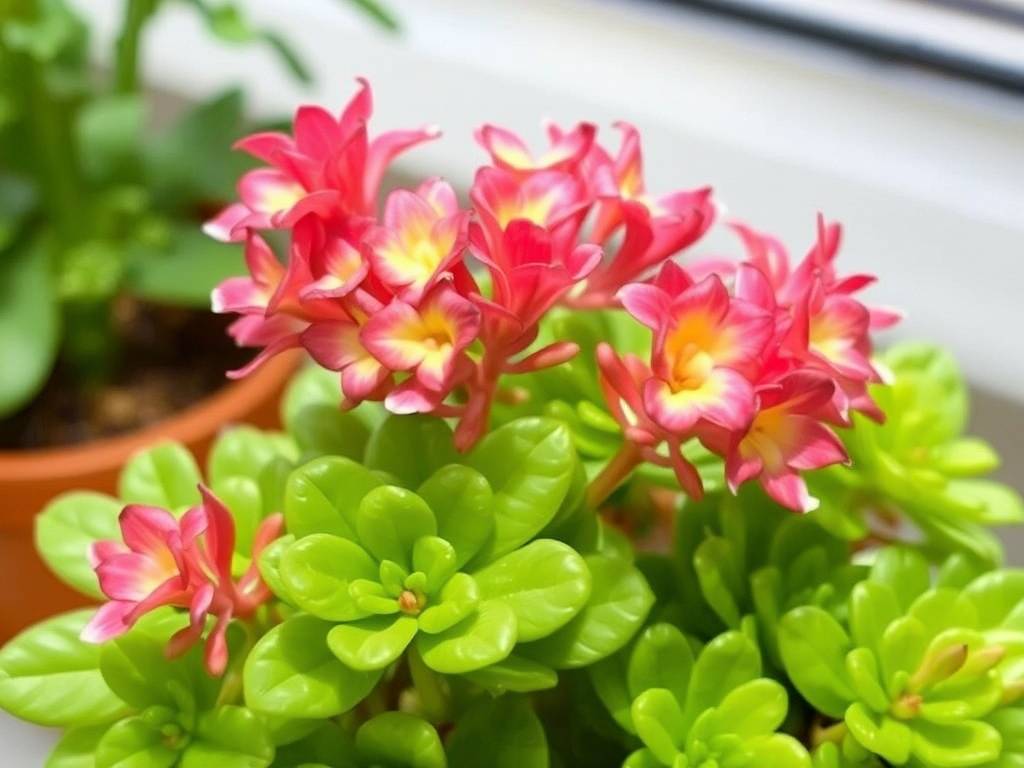 Indoor Plant - Kalanchoe: Flowering plant, long blooming period, semi-shade tolerant, beginner-frien