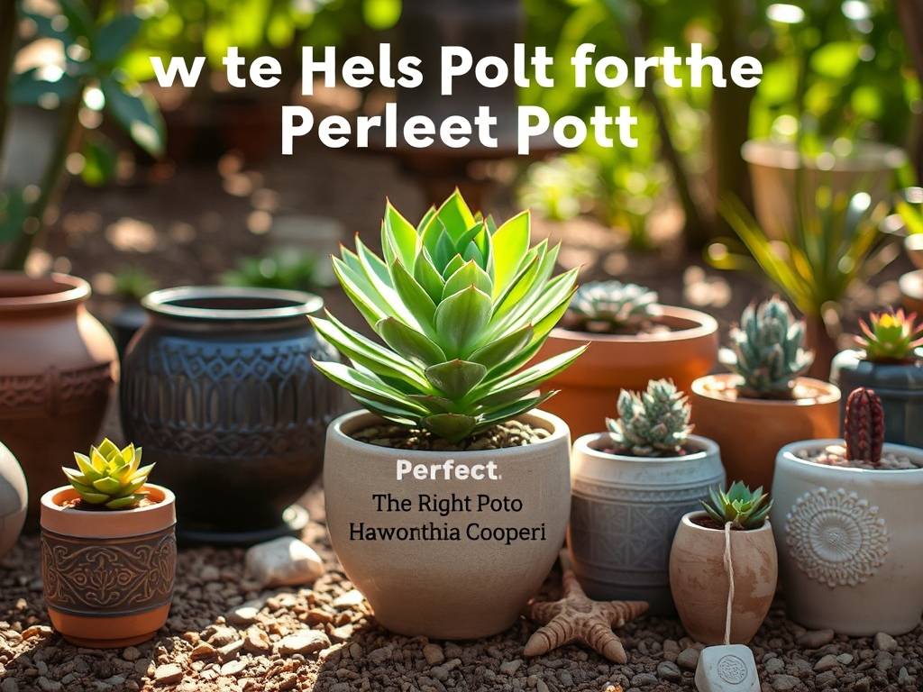 How to Choose the Right Pot for Haworthia Cooperi(1)