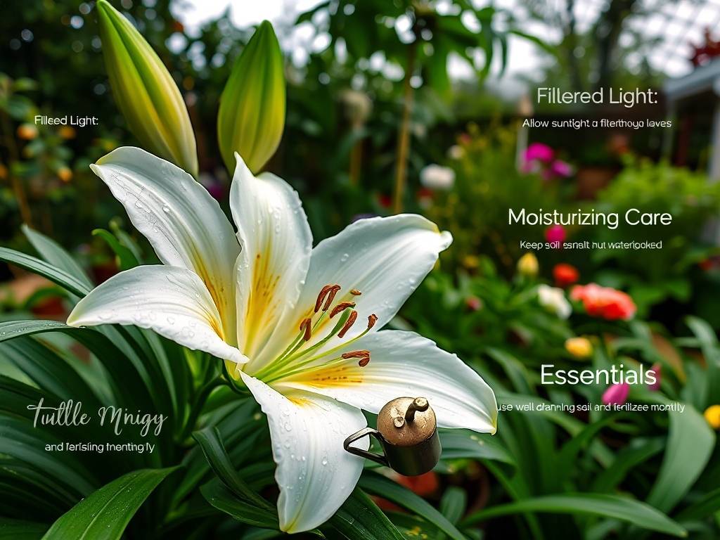 How to Care for Lilies? Filtered Light and Moisturizing Care Essentials