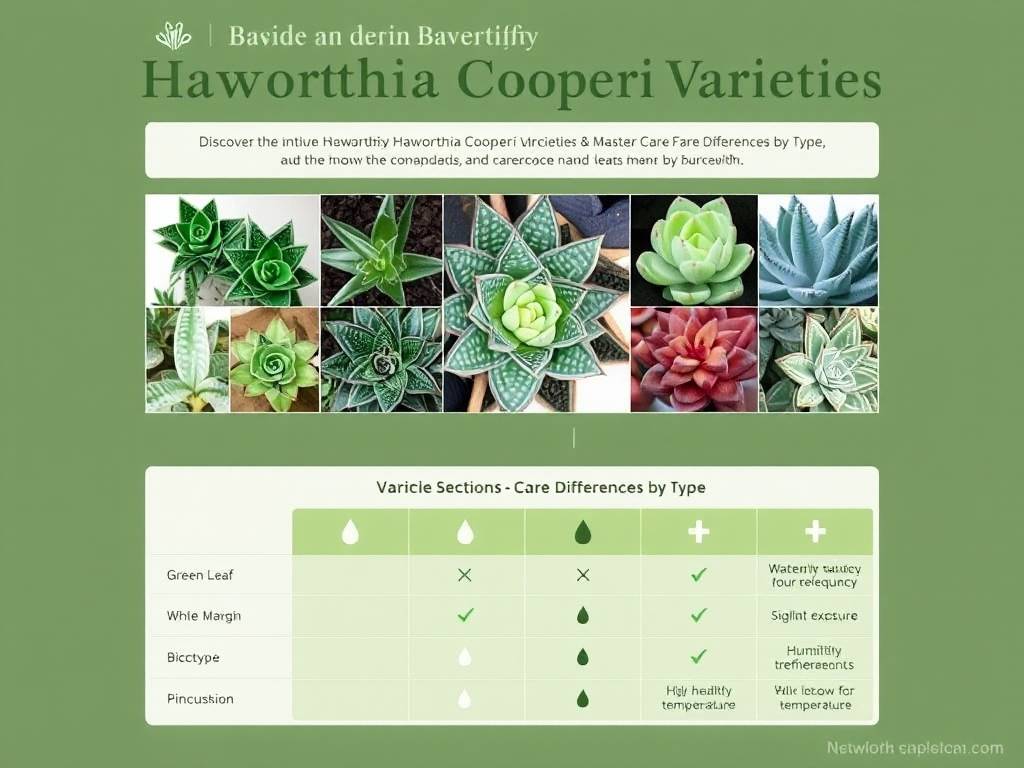 How to Identify Haworthia Cooperi Varieties & Master Care Differences by Type