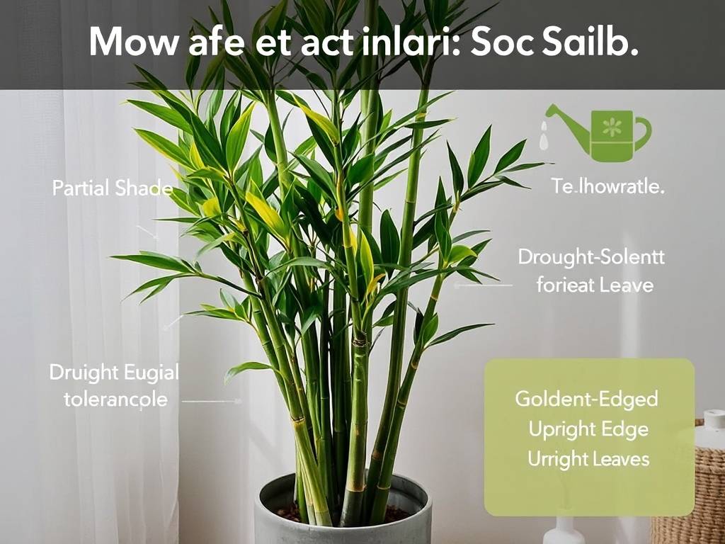 How to Care for Lucky Bamboo (Golden Edge)? Partial shade, drought-tolerant, golden-edged upright leaves(1) How to Care for Lucky Bamboo (Golden Edge)? Partial shade, drought-tolerant, golden-edged upright leaves(1)