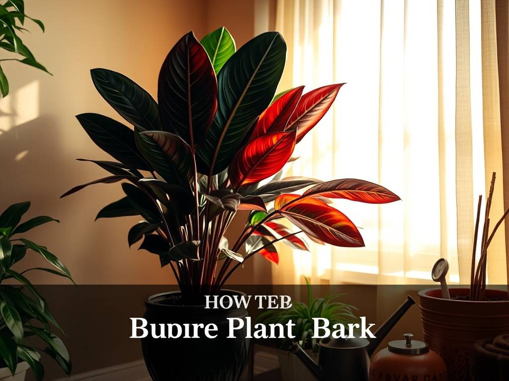 How to Care for Rubber Plant (Dark Red)? Strong light/shade, drought-tolerant, dark red glossy leaves