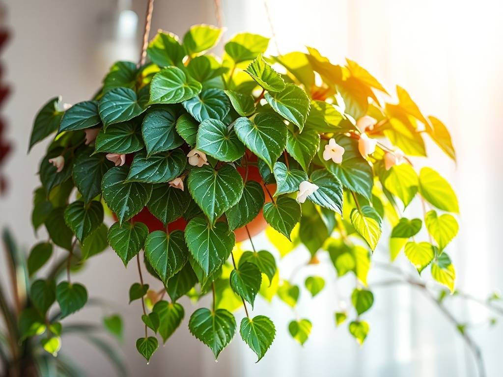 How to Care for Wax Begonia (Trailing)? Warm filtered light, year-round blooms, glossy leaves