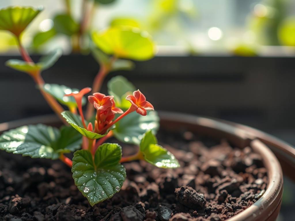 How to Care for Rieger Begonia (Small)? Filtered light, moist, no waterlogging, small bright flowers