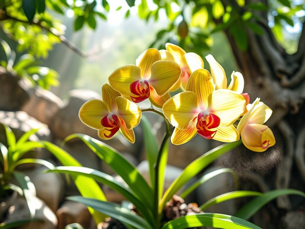 How to Care for Cymbidium Sinense (Golden Edge)? Filtered light, well-ventilated, moist, no waterlogging(1) How to Care for Cymbidium Sinense (Golden Edge)? Filtered light, well-ventilated, moist, no waterlogging(1)