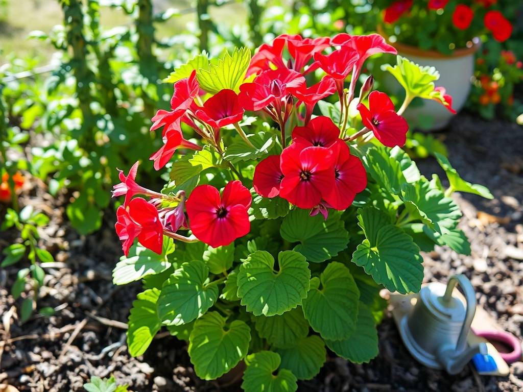 How to Care for Geranium? Strong light, dry-tolerant, upright bright flowers