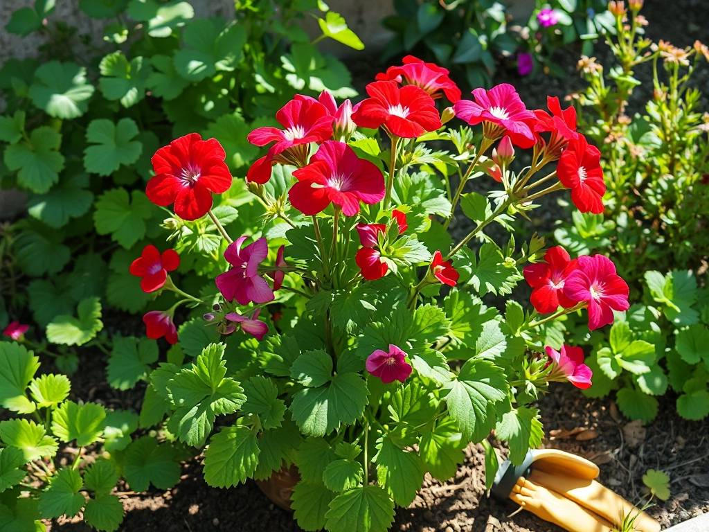 How to Care for Geranium? Strong light, dry-tolerant, upright bright flowers(1)