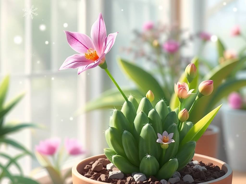 How to Care for Orchid Cactus (Single Petal)? Filtered light, avoid sun, winter-spring bell-like flowers