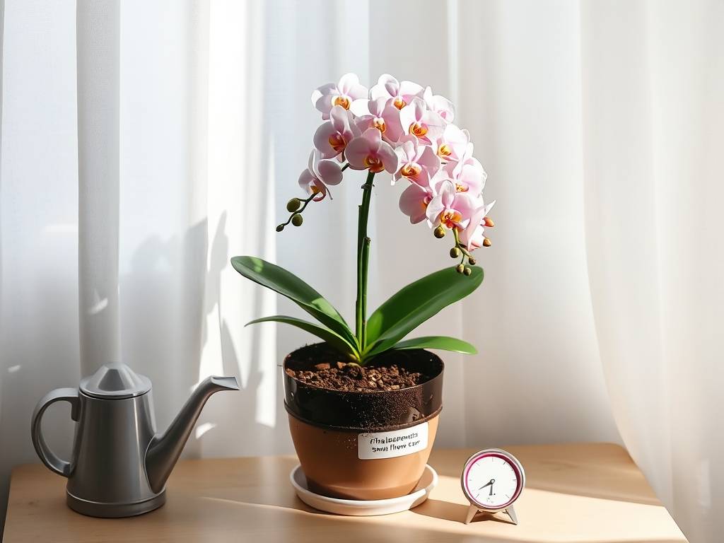 How to Care for Phalaenopsis (Small Flower)? Filtered light, moist, no waterlogging, dense small flowers(1)
