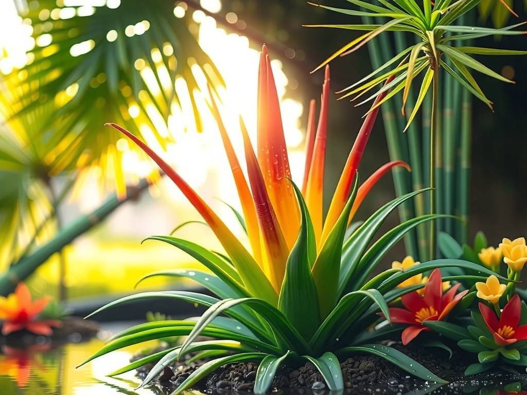 How to Care for Vriesea (Large Spike)? Warm filtered light, moist, no waterlogging, large torch-shaped spikes