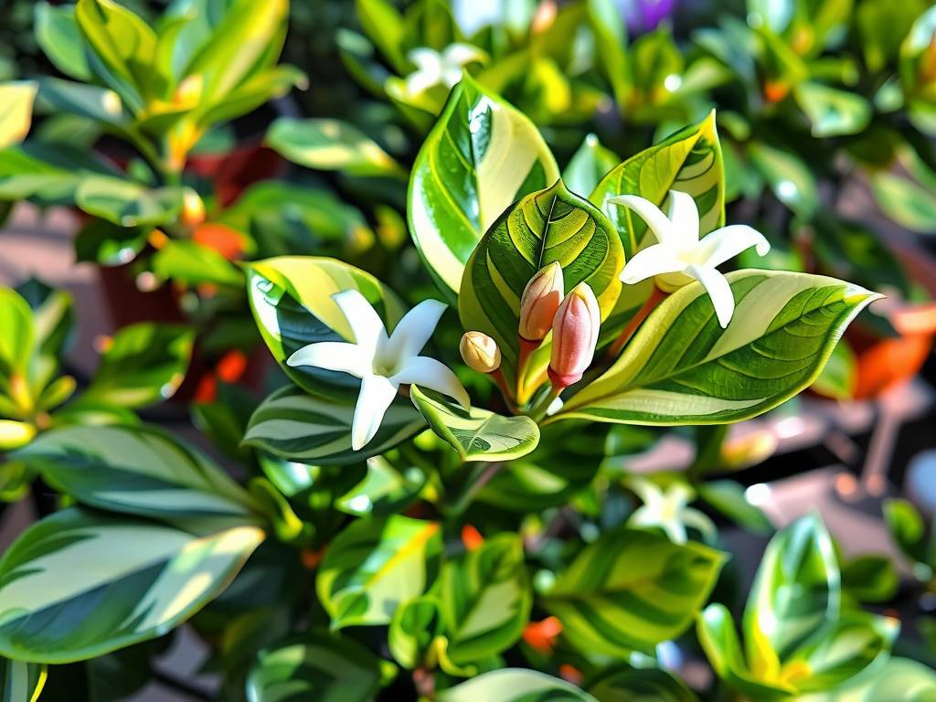 How to Care for Star Jasmine (Variegated)? Partial shade, light-loving, variegated leaves, fragrant flowers