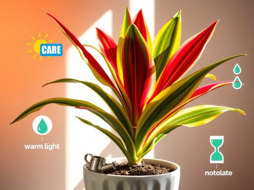 How to Care for Cordyline Fruticosa (Tricolor)? Warm light, drought-tolerant, tricolor bright leaves