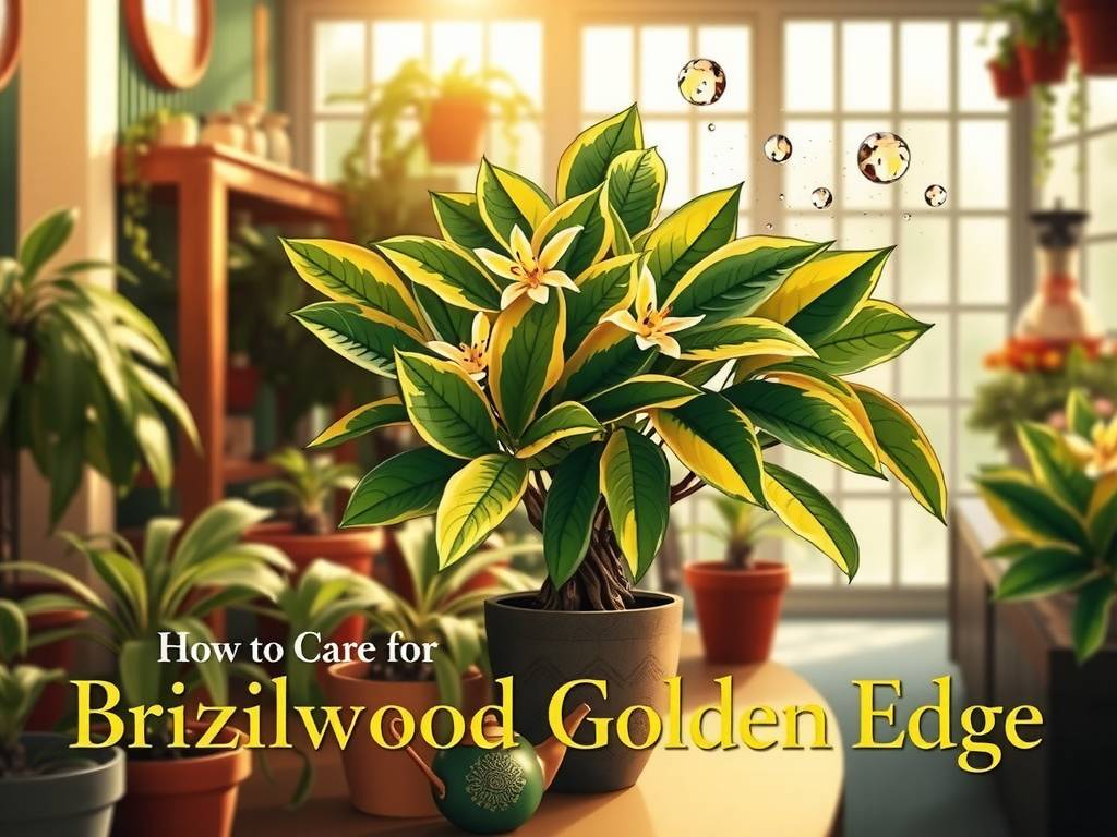 How to Care for Brazilwood (Golden Edge)? Warm light, drought-tolerant, golden-edged leaves, fragrant flowers