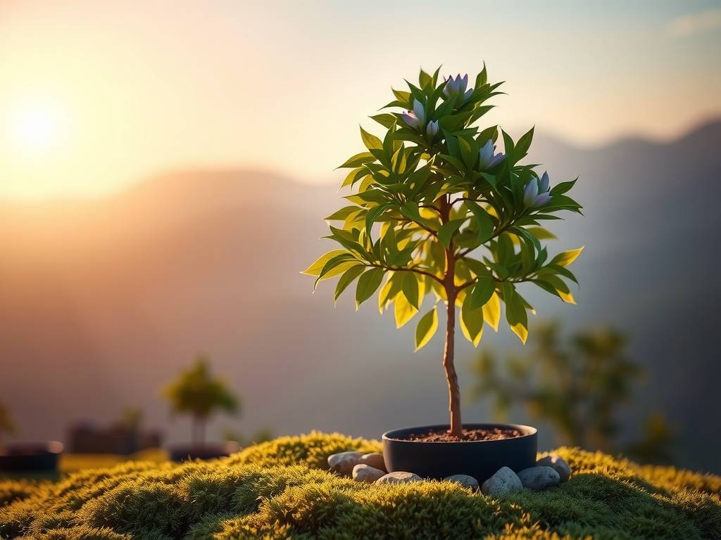How to Care for Happy Tree? Warm light, moist, no waterlogging, green leaves, pale purple flowers