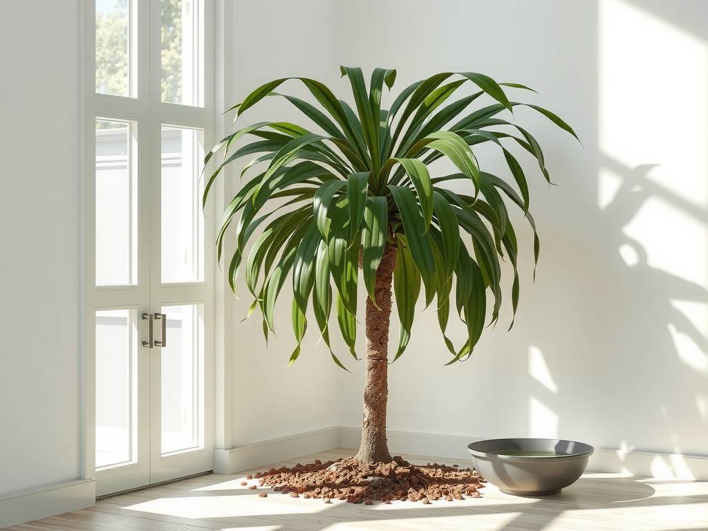 How to Care for Dracaena Fragrans? Warm filtered light, drought-tolerant, long green leaves