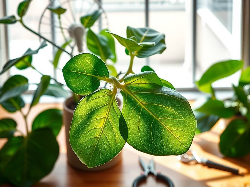 How to Care for Fiddle-Leaf Fig? Strong light, well-ventilated, violin-shaped glossy leaves