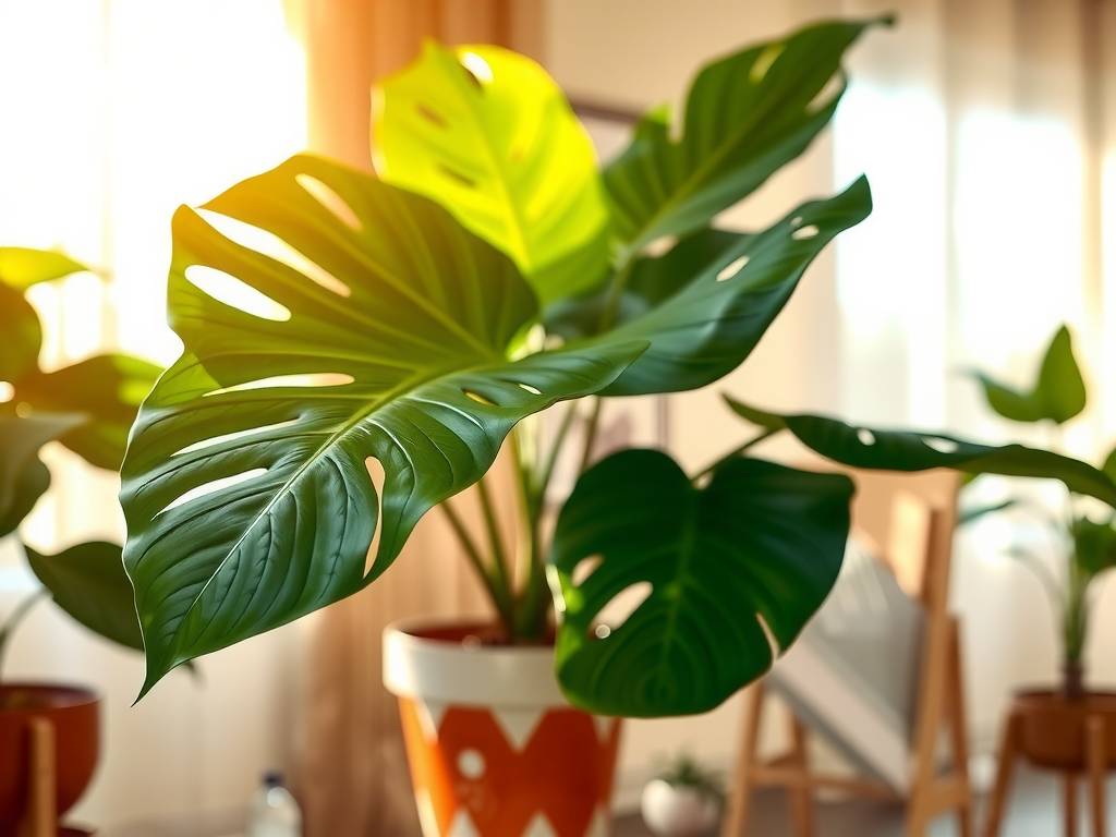 How to Care for Monstera? Warm filtered light, moist, no waterlogging, turtle-back leaves