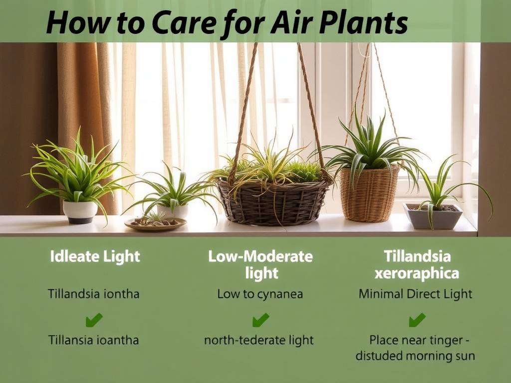 How to Care for Air Plants - Light Adjustment for Different Varieties