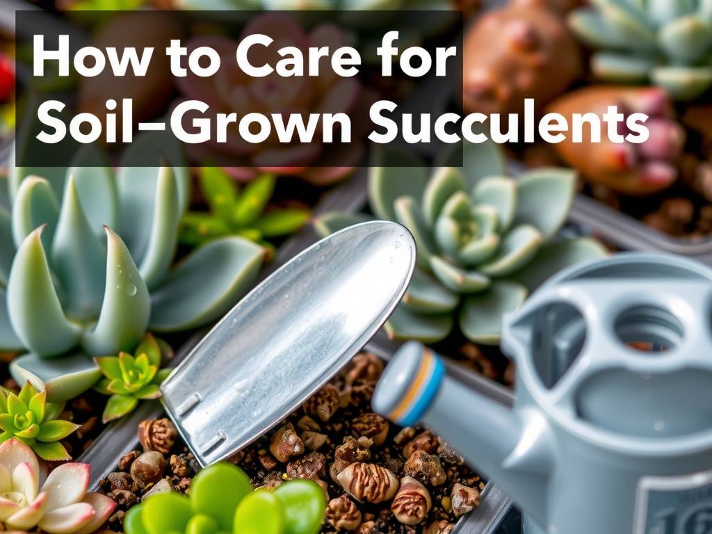 How to Care for Soil-Grown Succulents - Granular Soil Mix for Breathability