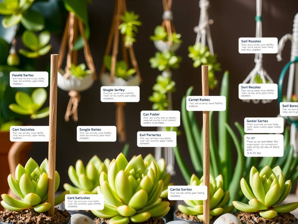 How to Care for Sempervivum Tectorum - Staking for Hanging & Ornamental Value