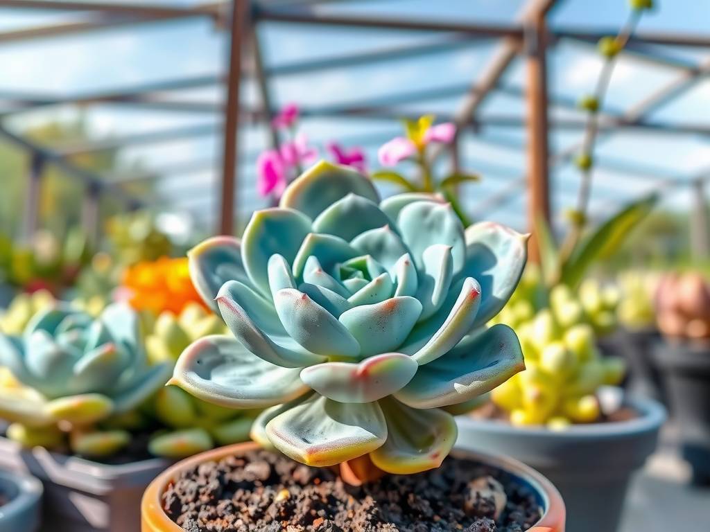 How to Care for Echeveria 'Blue Prince' - Sufficient Light for Blue & Plump Leaves