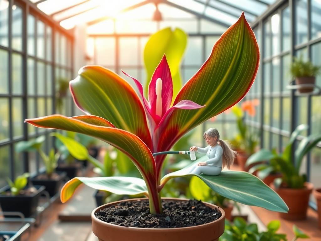 How to Care for Large Vriesea Splendens - Warm Environment for Brighter Spadix