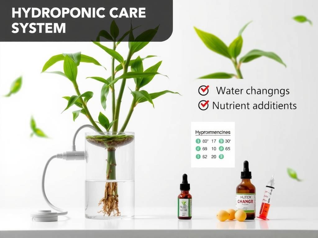 How to Care for Curly Lucky Bamboo - Hydroponic Water Change & Nutrient Addition