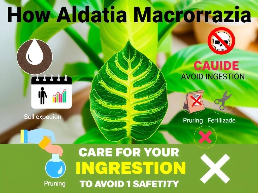 How to Care for Large Alocasia Macrorrhiza - Safety Tips to Avoid Ingestion