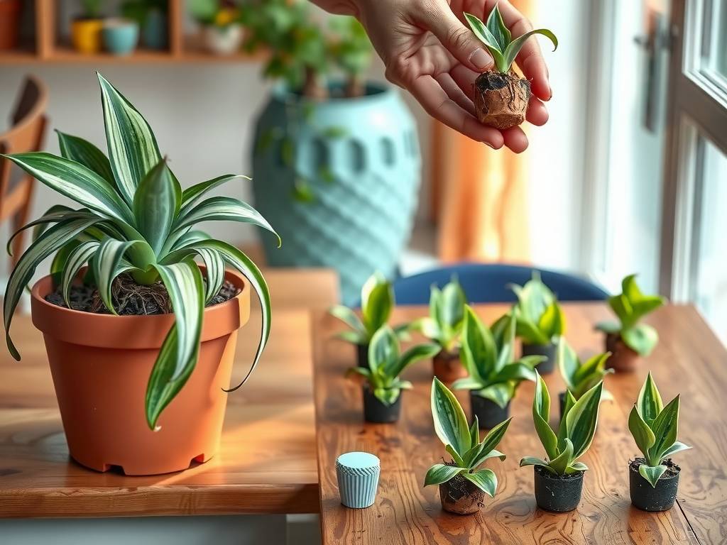 How to Care for Variegated Spider Plant - Division Propagation for Fast Pot Expansion
