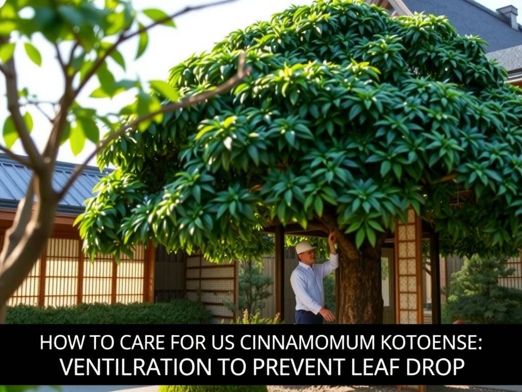 How to Care for Large Cinnamomum Kotoense - Ventilation to Prevent Leaf Drop