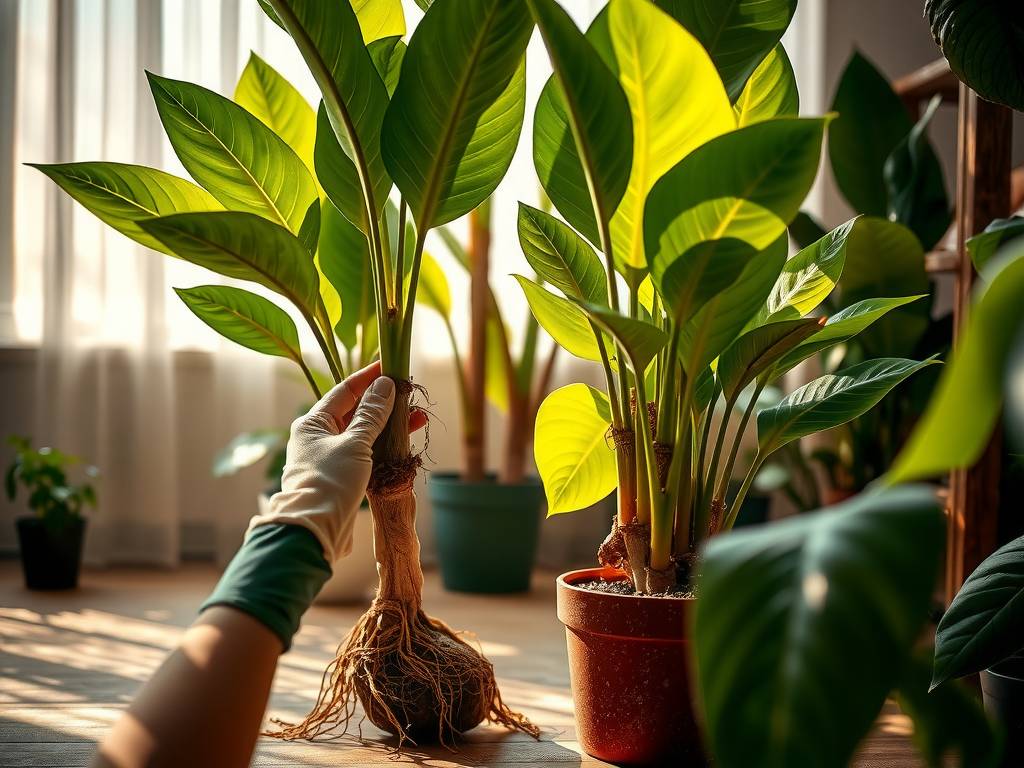 How to Care for Large Zamioculcas Zamiifolia - Division Propagation for Fast Pot Filling