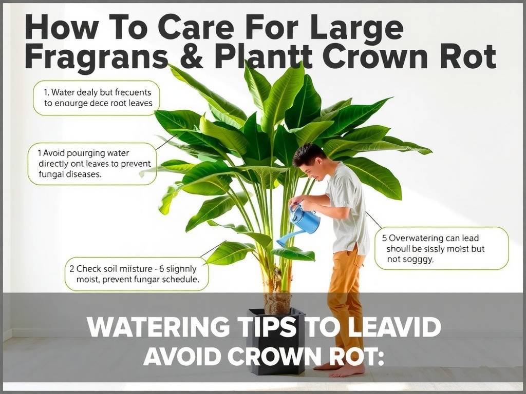 How to Care for Large Dracaena Fragrans - Watering Tips to Avoid Crown Rot