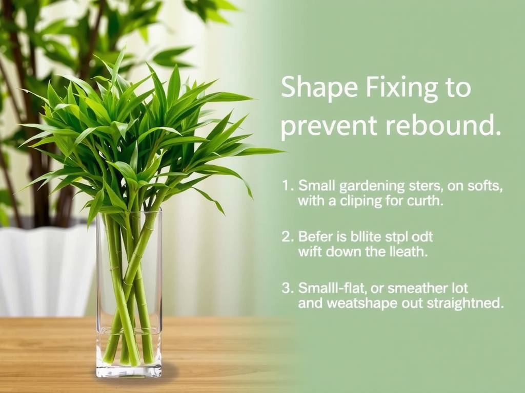 How to Care for Curly Lucky Bamboo - Shape Fixing to Prevent Rebound