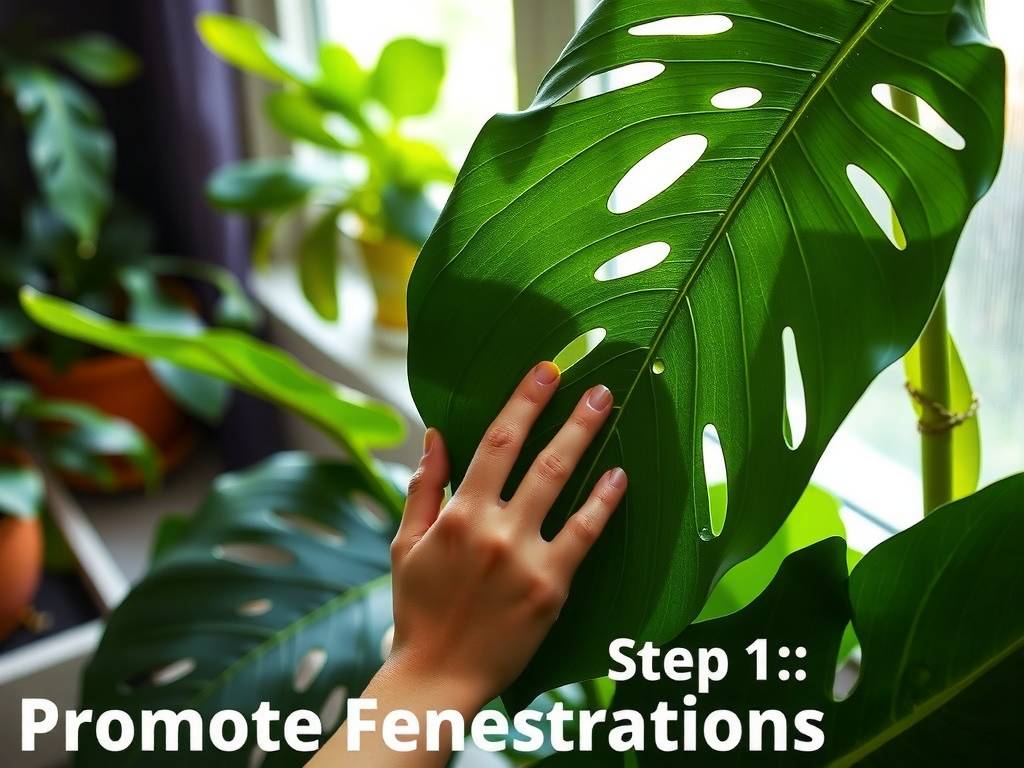 How to Care for Monstera Deliciosa - Hole Promotion for More Uniform Fenestrations
