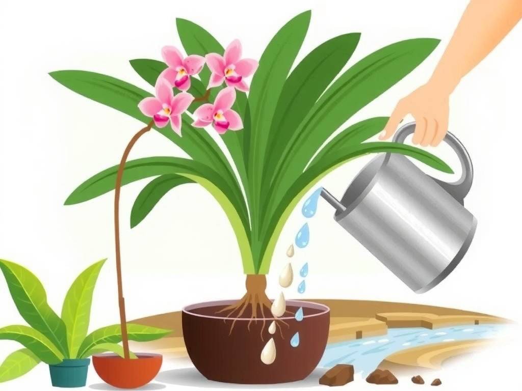 How to Care for Cymbidium Sinense - Watering Tips: Water When Soil Is Dry