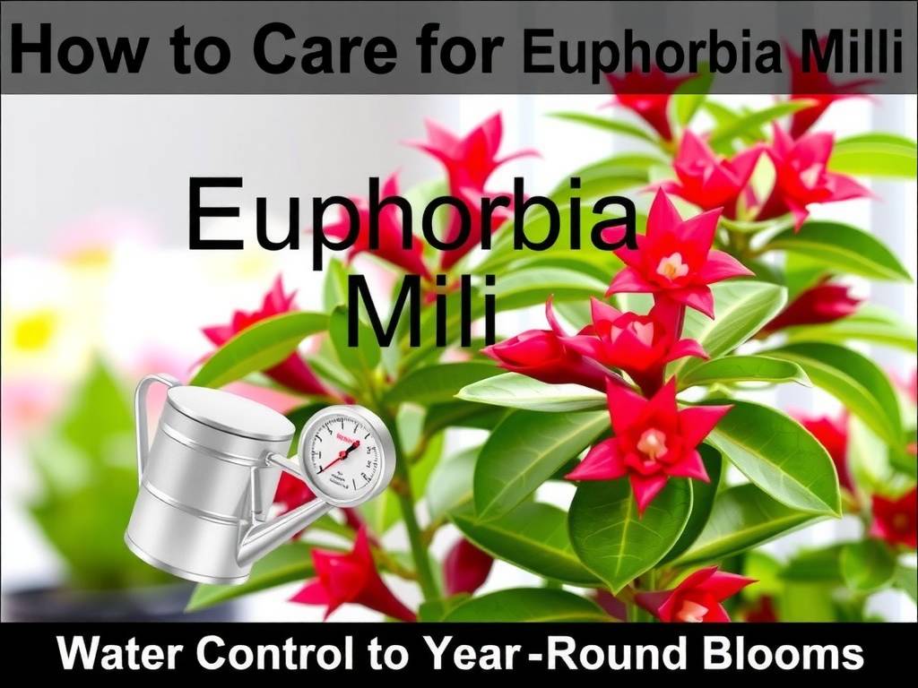 How to Care for Euphorbia Milii - Water Control to Boost Year-Round Blooms