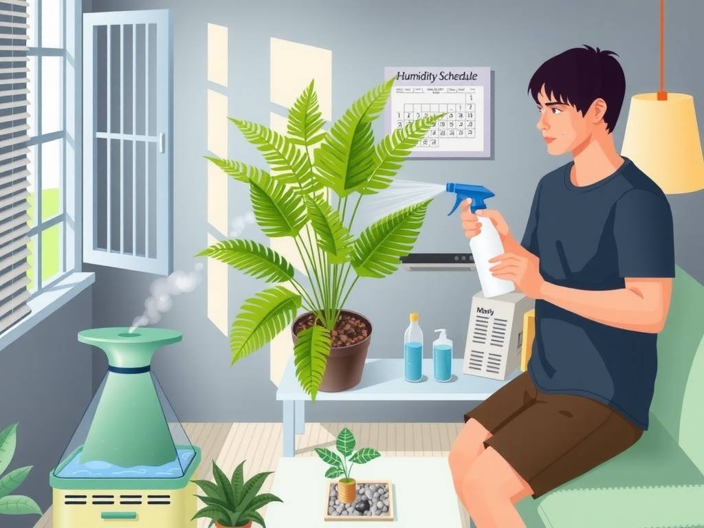 How to Care for Nephrolepis Exaltata - Humidity Control to Prevent Yellow Leaves