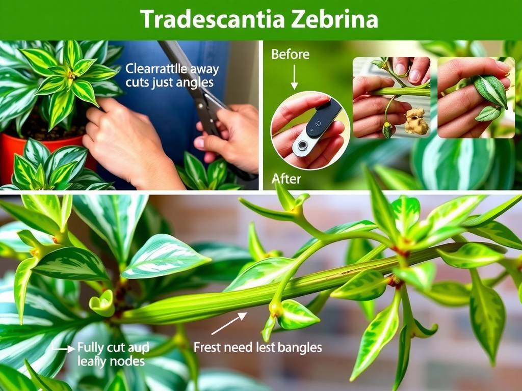 How to Care for Tradescantia Zebrina - Prune to Promote Branches & Full Shape