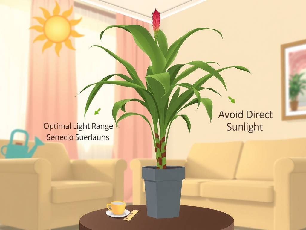 How to Care for Senecio Herreanus - Light Control to Prevent Leggy Growth