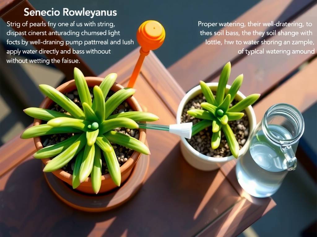 How to Care for Senecio Rowleyanus - Water Control to Prevent Shriveled Leaves