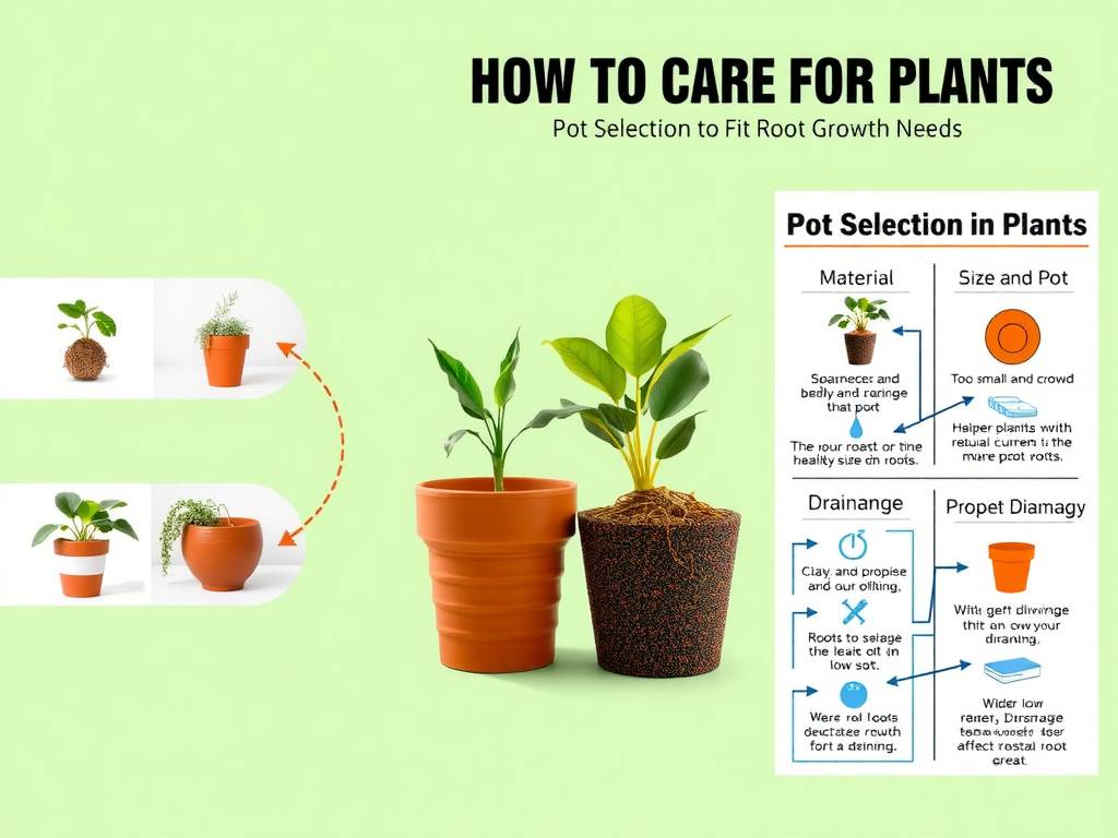 How to Care for Plants - Pot Selection to Fit Root Growth Needs