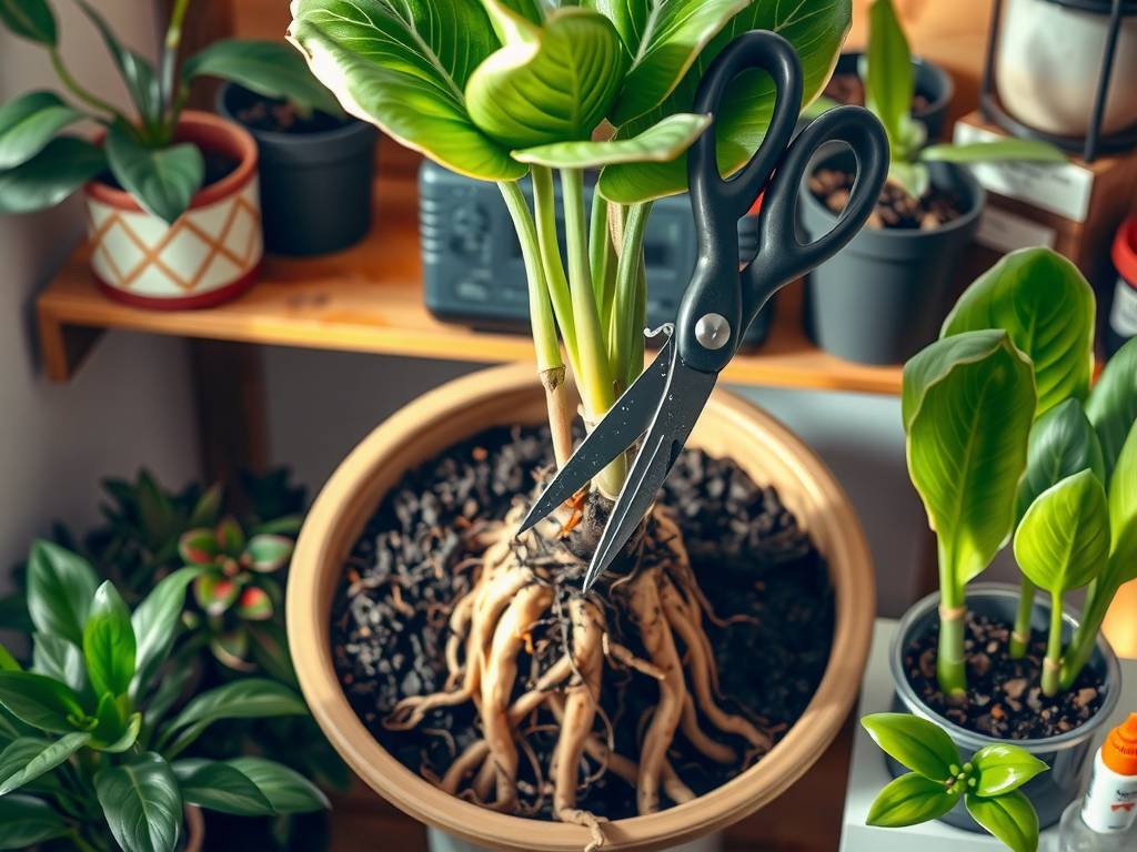 How to Care for Plants - Root Rot Rescue via Pruning & Disinfection